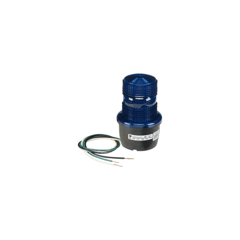 Luz de advertencia LED serie Streamline, 120 Vca, montaje tipo t, azul