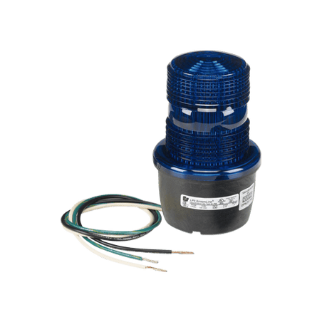 Luz de advertencia LED serie Streamline, 120 Vca, montaje tipo t, azul