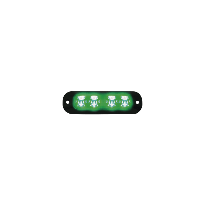Luz Perimetral , 4 LEDs Ultra Brillantes, color Verde