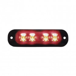 Luz Perimetral , 4 LEDs Ultra Brillantes, color Rojo