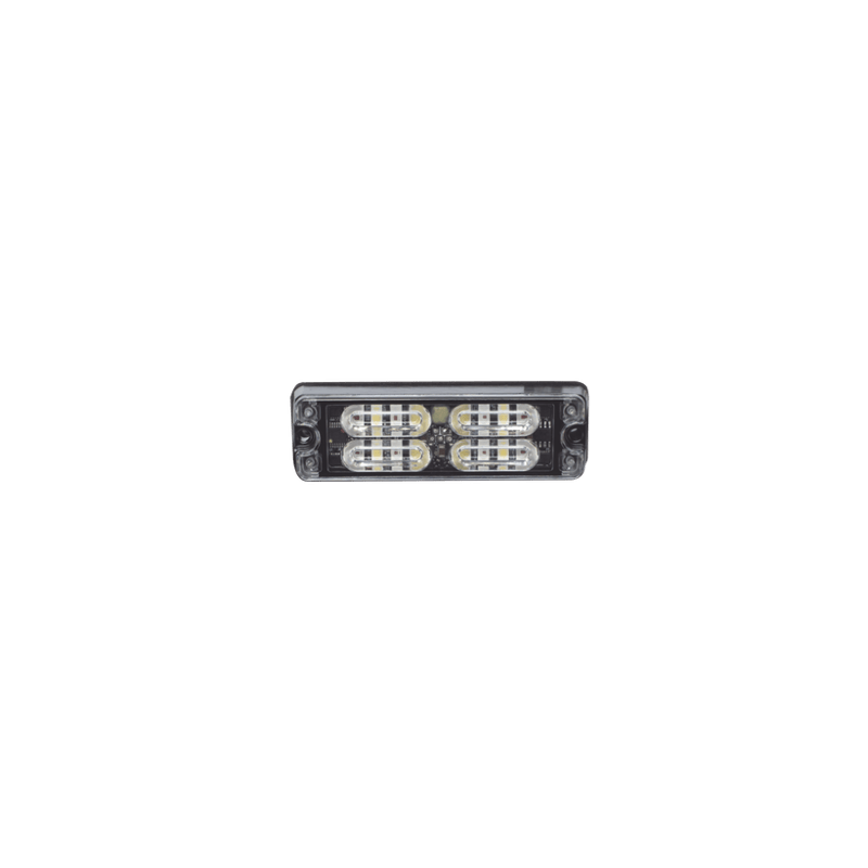 Luz Perimetral, 12 LED Ultra Brillantes, Color Rojo / Claro