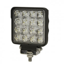 Luz de Trabajo Cuadrada Ultra Brillante, 16 led, 2400 lumenes, 12-24 V