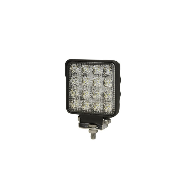 Luz de Trabajo Cuadrada Ultra Brillante, 16 led, 2400 lumenes, 12-24 V
