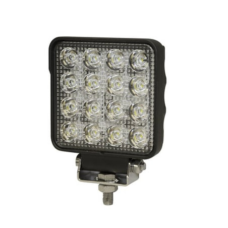 Luz de Trabajo Cuadrada Ultra Brillante, 16 led, 2400 lumenes, 12-24 V