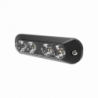 Luz perimetral, 4 LEDs Ultra Brillantes, color ambar / azul