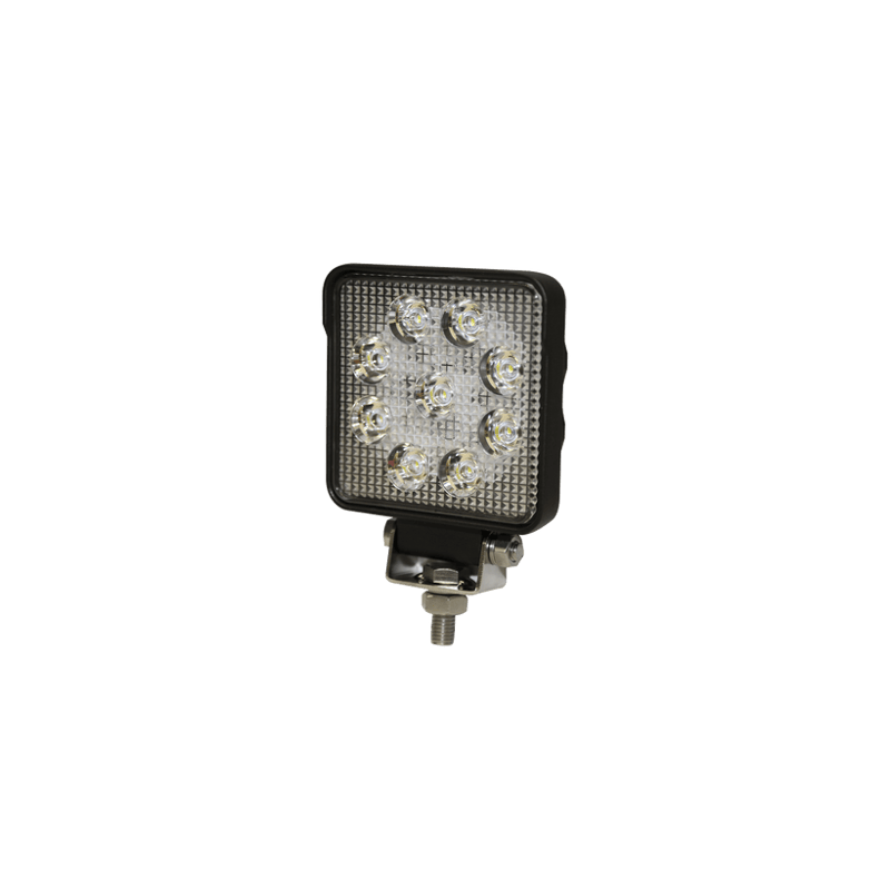 Luz de Trabajo Cuadrada Ultra Brillante, 9 led,1450 lumenes, 12-24 Vcc