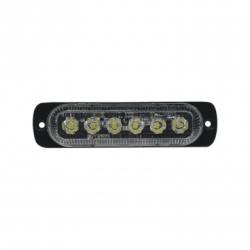 Luz direccional con 6 LEDS, color claro, 12-24 Vcc