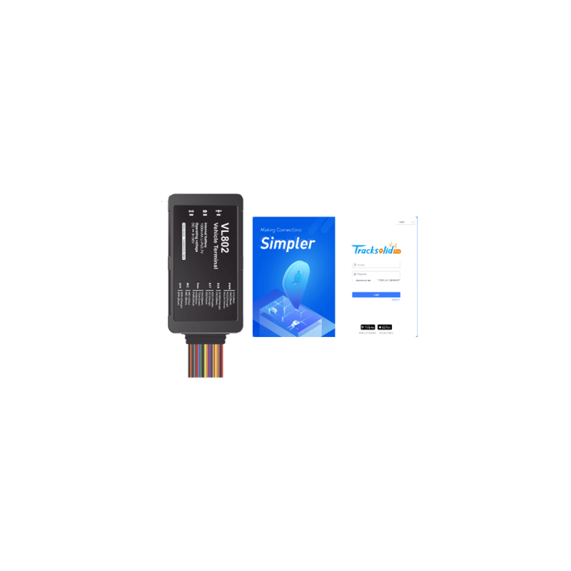 Localizador vehicular 4G Boton de Emergencia y Relevador incluidos / d