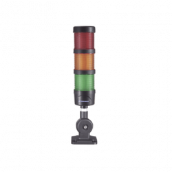 Torre LED Indicadora de estado de 3 niveles color Rojo, Ámbar y Verde,