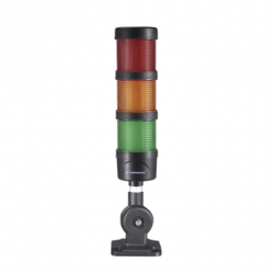 Torre LED Indicadora de estado de 3 niveles color Rojo, Ámbar y Verde,