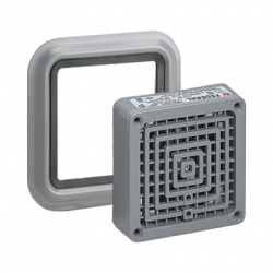 Bocina Vibratone con placa de ajuste de hasta 110 dB, Listado por UL y