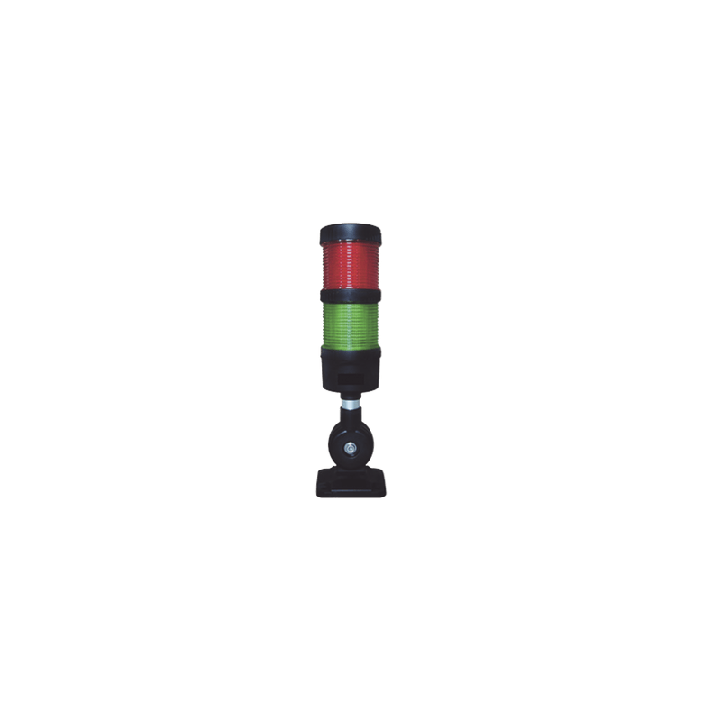 Torre LED Indicadora de estado de 2 niveles color Rojo y Verde, con Bu
