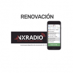 Renovacion de Servicio Anual NXRadio para Dispositivos  Android, iOS,