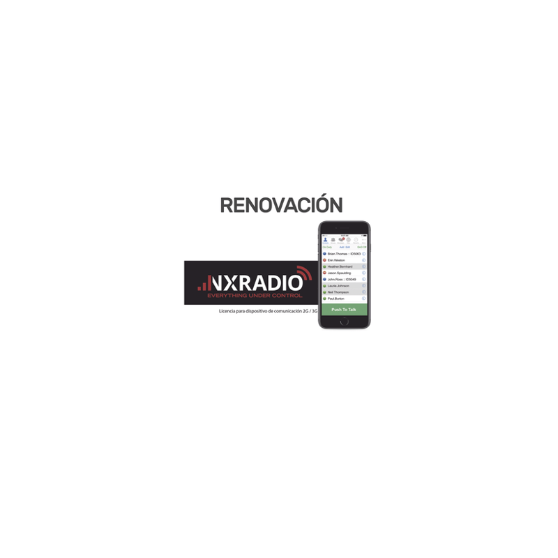 Renovacion de Servicio Anual NXRadio para Dispositivos  Android, iOS,