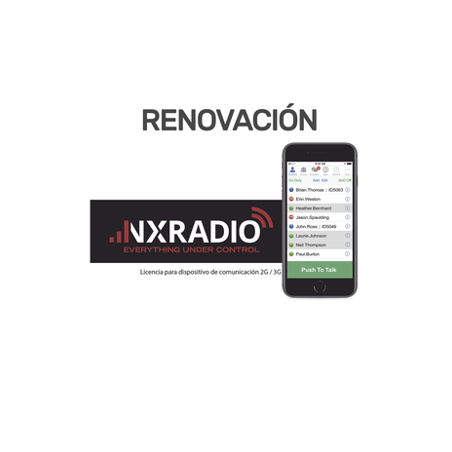 Renovacion de Servicio Anual NXRadio para Dispositivos  Android, iOS,