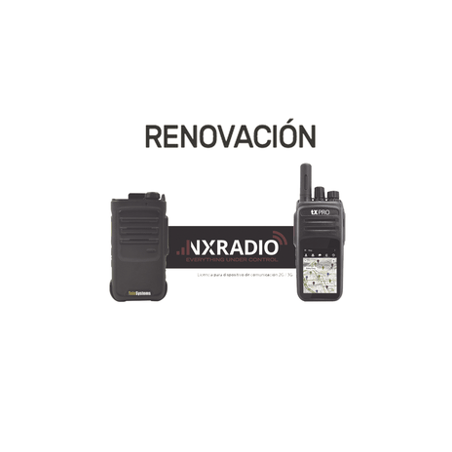 Renovacion de Servicio Anual NXRadio para Terminales Android TE320, RG
