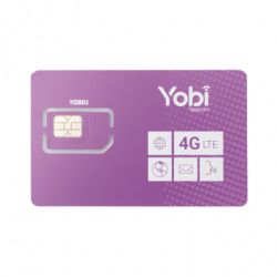 SIM Yobi para dispositivos móviles 3G/4G con recarga de 1GB cada mes d