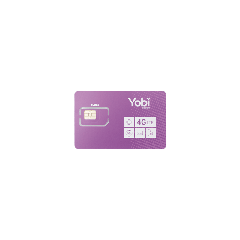 SIM Yobi para dispositivos móviles 3G/4G con recarga de 1GB cada mes d