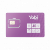 SIM Yobi para dispositivos móviles 3G/4G con recarga de 1GB cada mes d