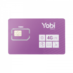 SIM Yobi para dispositivos móviles 3G/4G con recarga de 3.5GB cada mes