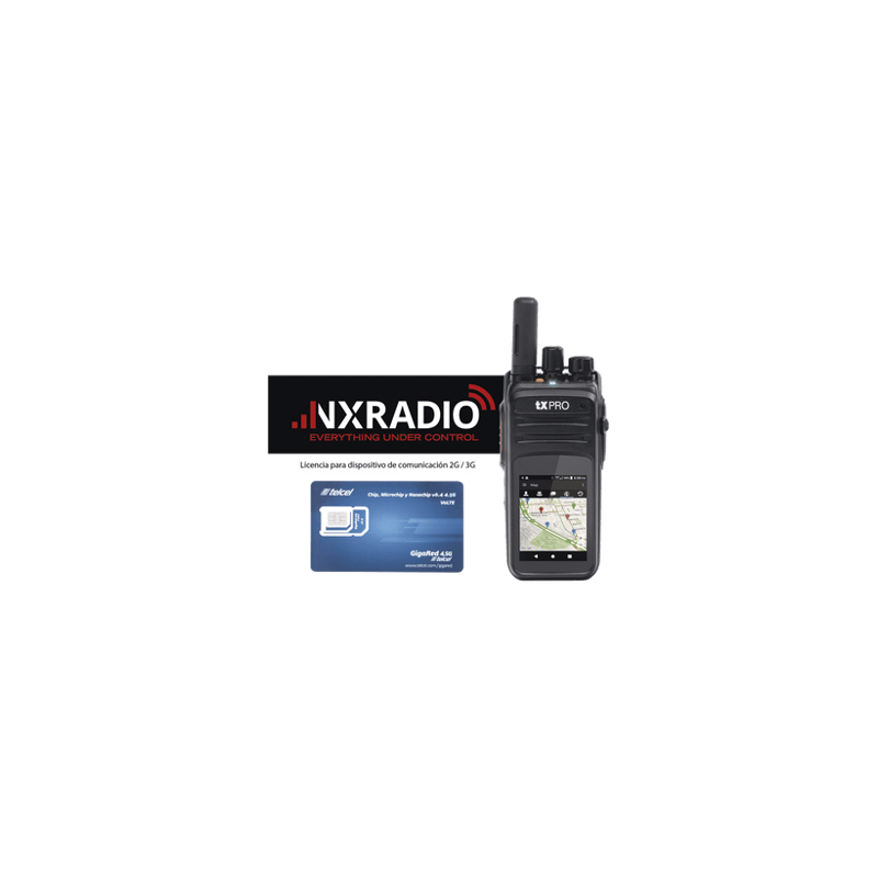 Kit Radio TXR59A4G Incluye Licencia Anual NXRADIOTERMINAL