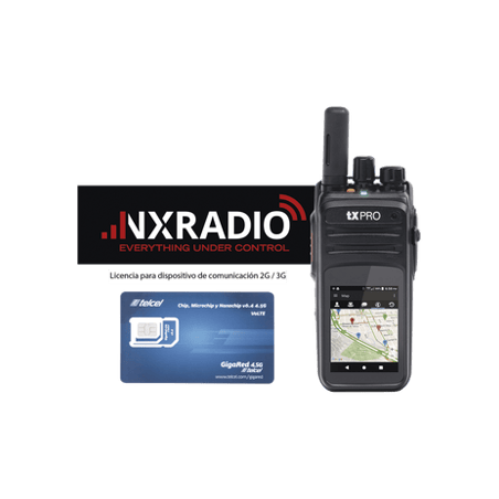 Kit Radio TXR59A4G Incluye Licencia Anual NXRADIOTERMINAL