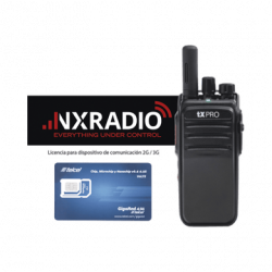 Kit de Radio TXR50A4G  Licencia Anual NXRADIOTERMINAL  SIM Telcel 1GB