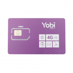 SIM Yobi para dispositivos móviles 3G/4G con recarga de 10GB cada mes