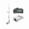 Kit de radio IC-M700pro con sintonizador de antena AT-130 y antena HF