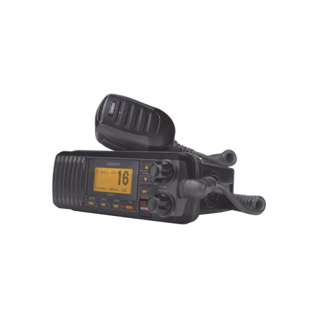 Radio Móvil Marino VHF, color negro, 25 W de potencia, sumergible IPX4