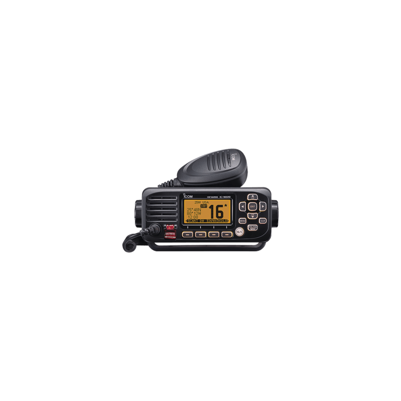 Radio móvil marino ICOM, Tx: 156.025-157.425MHz, Rx: 156.050-163.275MH