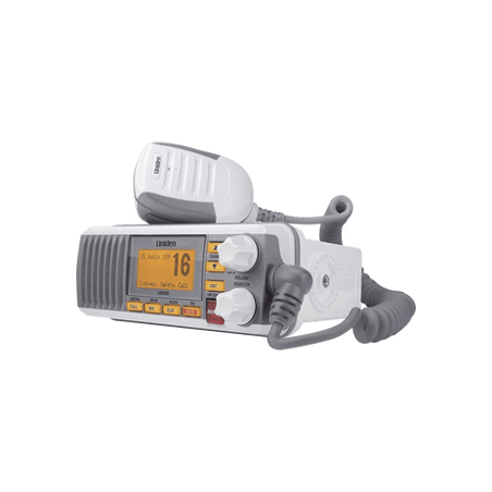 Radio Móvil Marino VHF, color blanco, Tx: 156.025 - 157.425 MHz, Rx: 1