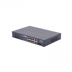 Switch PoE / distancia 250 metros / 8 puertos  2 combo TP/SFP gigabit