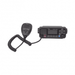 Radio Móvil Marino ICOM, color negro, clase D DSC. Tx: 156.025 - 157.4