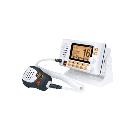 Radio Móvil Marino VHF, color blanco con receptor de GPS integrado, pu