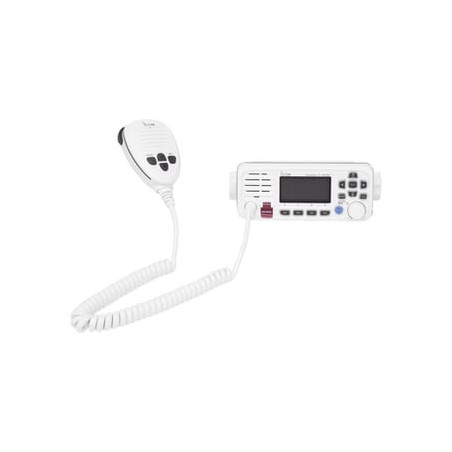 Radio Móvil Marino ICOM, color blanco, clase D DSC. Tx: 156.025 - 157.