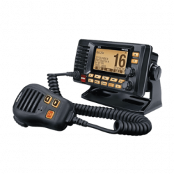 Radio Móvil Marino VHF, color negro con receptor de GPS integrado, pue