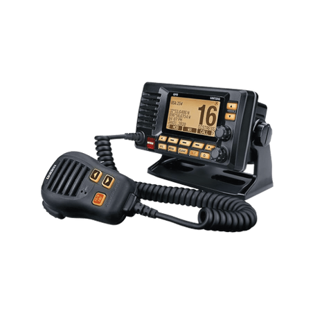 Radio Móvil Marino VHF, color negro con receptor de GPS integrado, pue