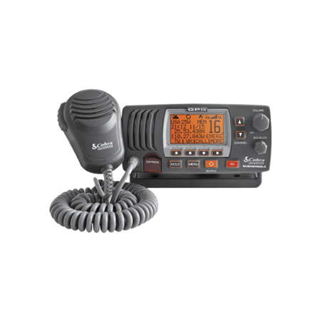 Radio móvil marino VHF clase D con antena interna de GPS, función de m