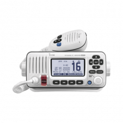 Radio Móvil Marino, color blanco, 25W, Tx:156.025-157.425MHz, Rx:156.0