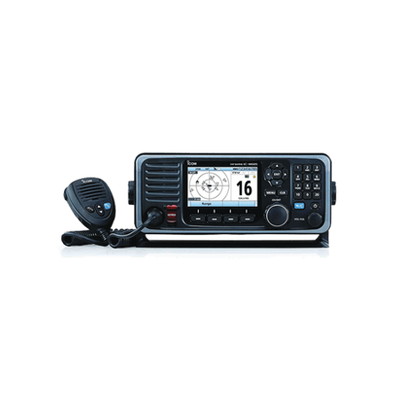 Radio Móvil Marino en la banda de VHF, con pantalla a color de 4.3 pul
