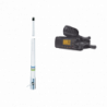 Kit de radio móvil VHF marino modelo UM-385 color negro y antena marin