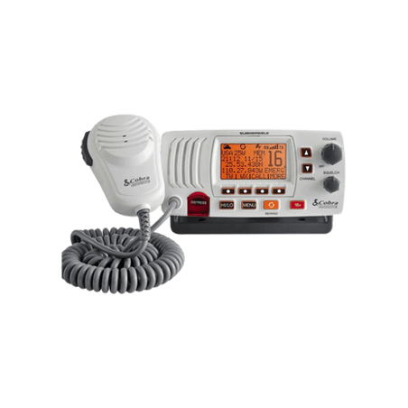 Radio móvil marino VHF clase D con antena interna de GPS, función de m
