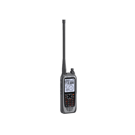 Radio portátil aéreo VHF con display de 2.3 pulgadas y teclado, 6W (PE