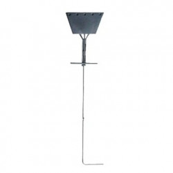 Ancla tipo Paleta con Redondo 3/4, placa de 1/2, 195 cm de Largo, Galv