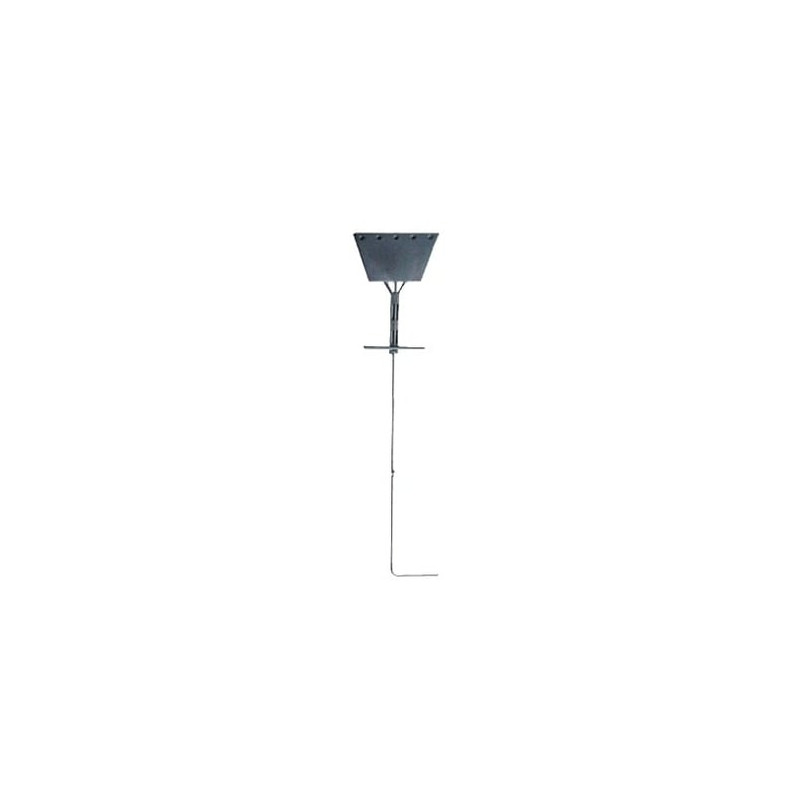 Ancla tipo Paleta con Redondo 3/4, placa de 1/2, 195 cm de Largo, Galv