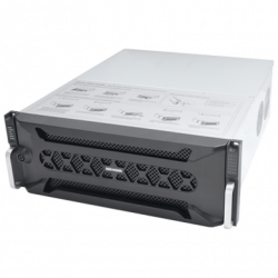 NVR 12 Megapixel (4K) / 128 canales IP / 24 Bahías de Disco Duro / 4 P