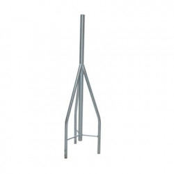 Tramo de Remate / Copete, tubo industrial 1 1/4 con tubo central 2 3/8