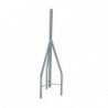 Tramo de Remate / Copete, tubo industrial 1 1/4 con tubo central 2 3/8