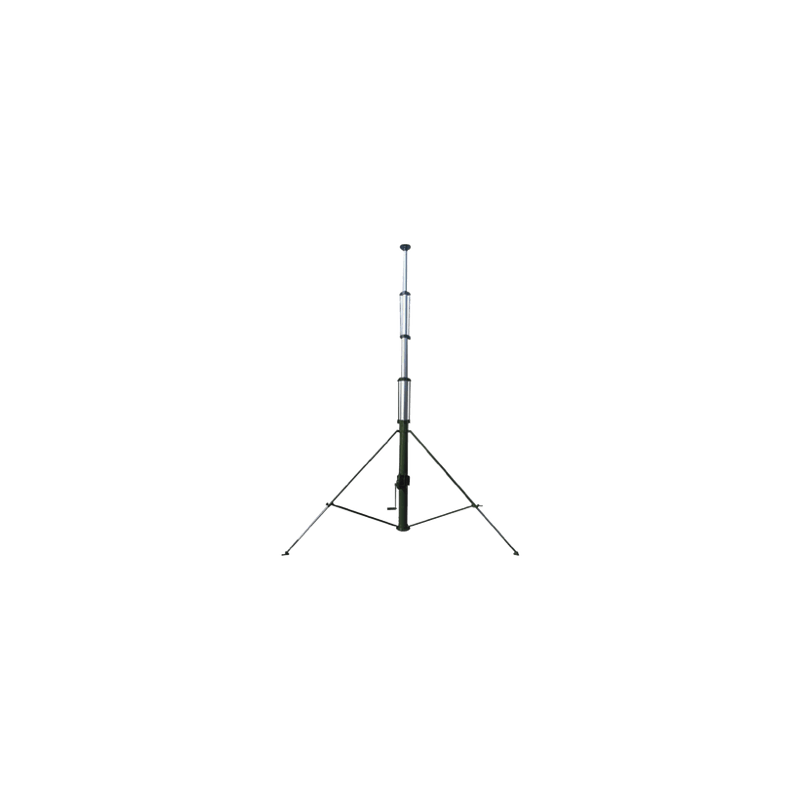 Mástil Telescópico Retraible Manual de 12 metros con Accesorios. Inclu